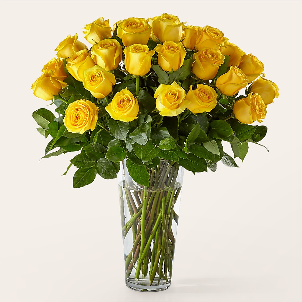 Long Stem Yellow Rose Bouquet – Wilderness Treasures, Pickford MI