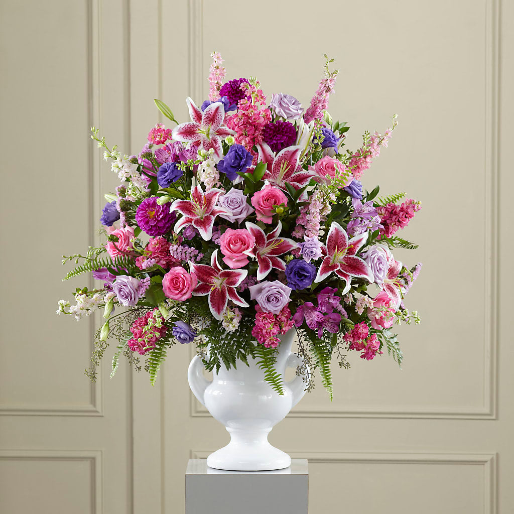 Peaceful Tribute Arrangement – Wilderness Treasures, Pickford MI