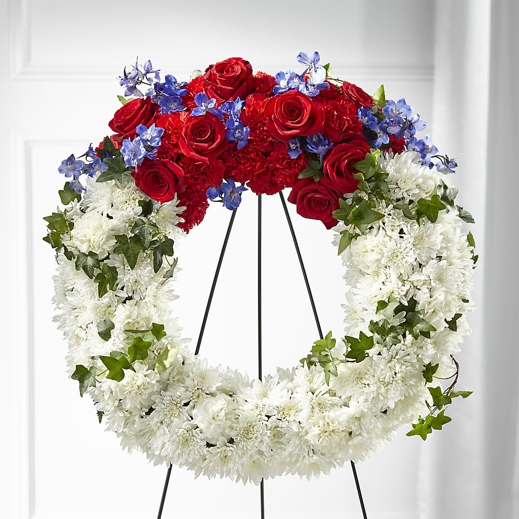 Patriotic Passion Wreath – Wilderness Treasures, Pickford MI