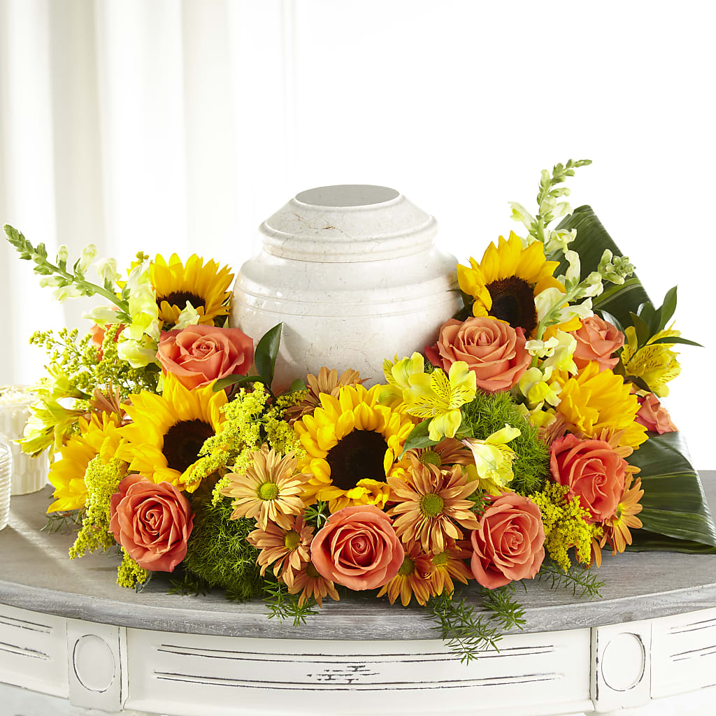 Faithful Sunflower Cremation Adornment – Wilderness Treasures, Pickford MI