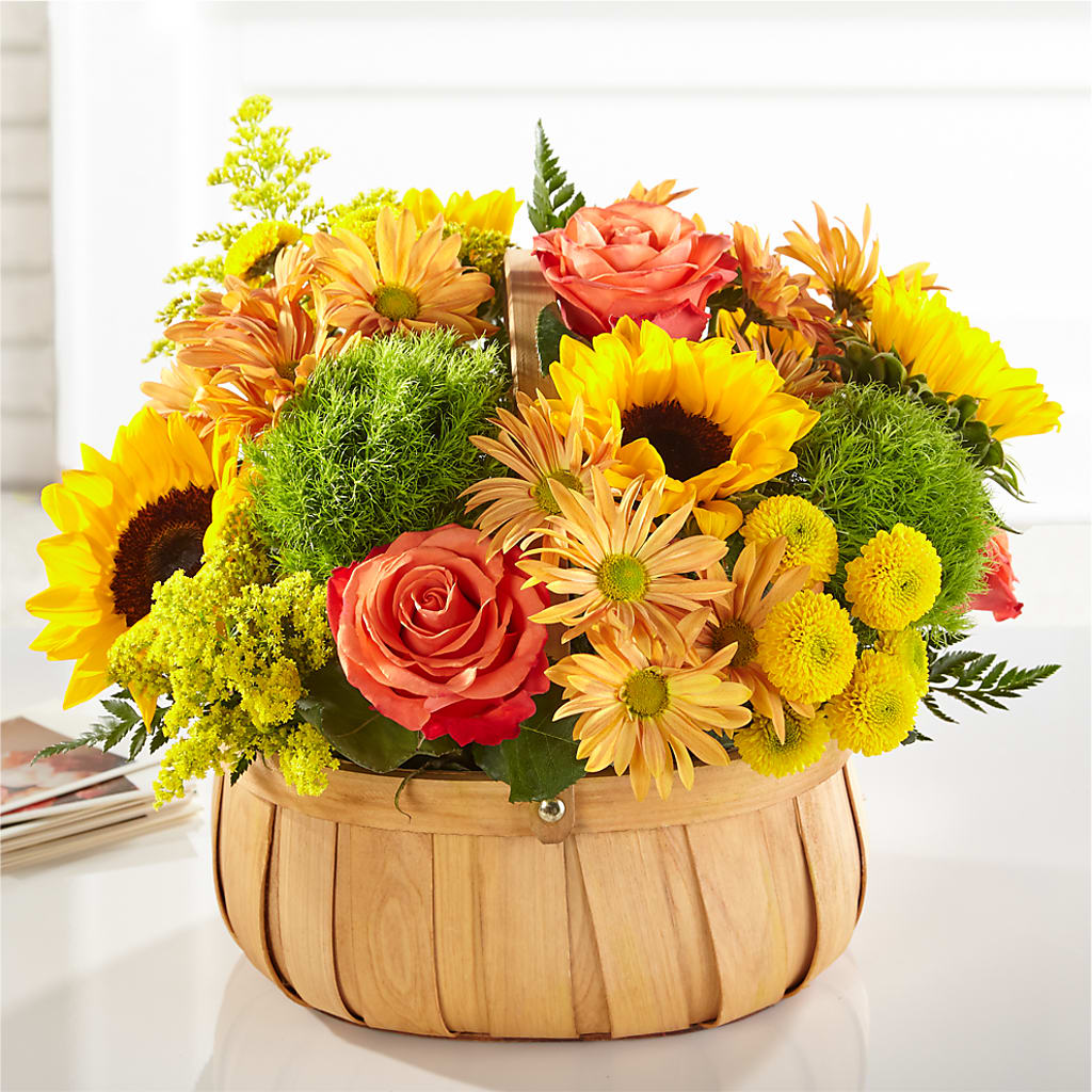 Harvest Sunflower Basket – Wilderness Treasures, Pickford MI