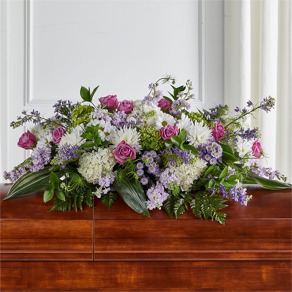 Meadows of Serenity Casket Spray – Wilderness Treasures, Pickford MI