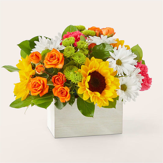 Sun-drenched Blooms Box Bouquet –  Wilderness Treasures, Pickford MI