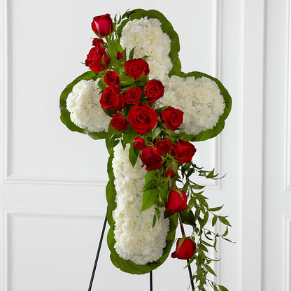 Floral Cross Easel –  Wilderness Treasures, Pickford MI