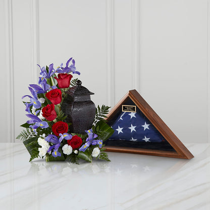 Patriotic Tribute Arrangement –  Wilderness Treasures, Pickford MI