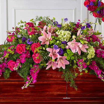 Radiant Tribute Casket Spray –  Wilderness Treasures, Pickford MI