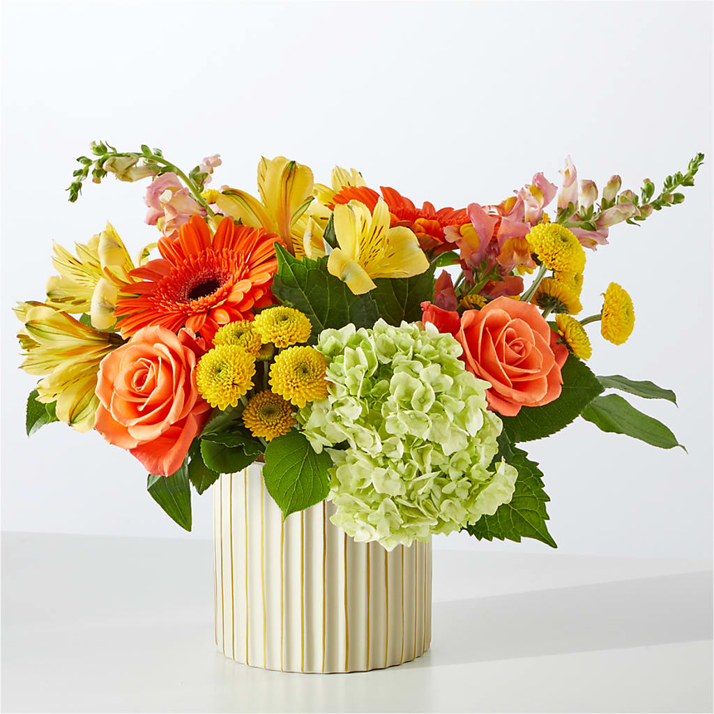 Autumn Sunshine Bouquet with Ivory Vase –  Wilderness Treasures, Pickford MI