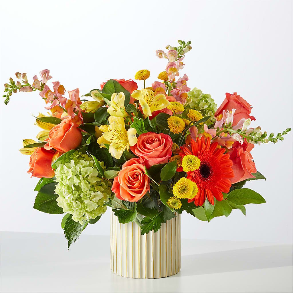 Autumn Sunshine Bouquet with Ivory Vase –  Wilderness Treasures, Pickford MI