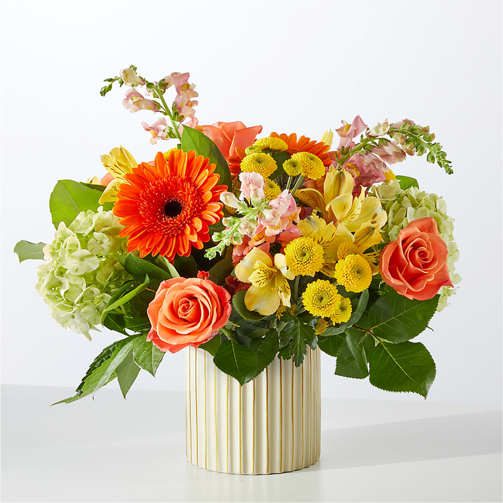 Autumn Sunshine Bouquet with Ivory Vase –  Wilderness Treasures, Pickford MI