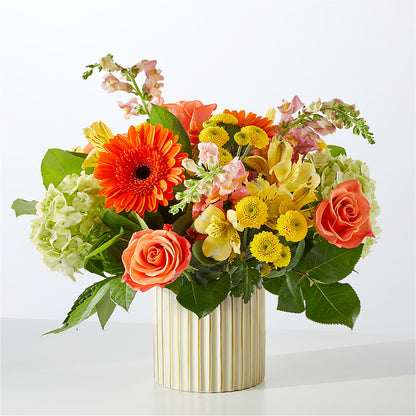 Autumn Sunshine Bouquet with Ivory Vase –  Wilderness Treasures, Pickford MI