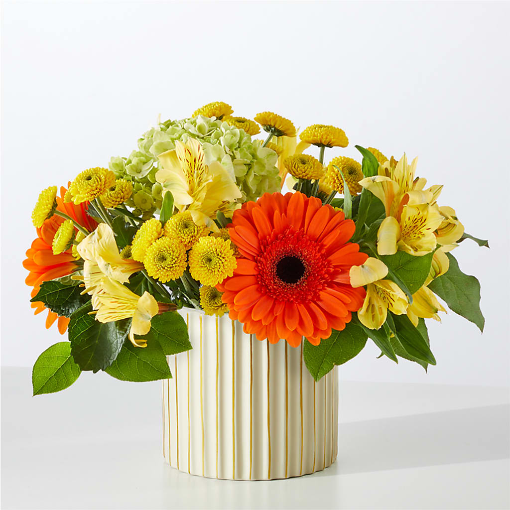Autumn Sunshine Bouquet with Ivory Vase –  Wilderness Treasures, Pickford MI