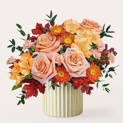 Spiced Latte Bouquet with Ivory Vase –  Wilderness Treasures, Pickford MI