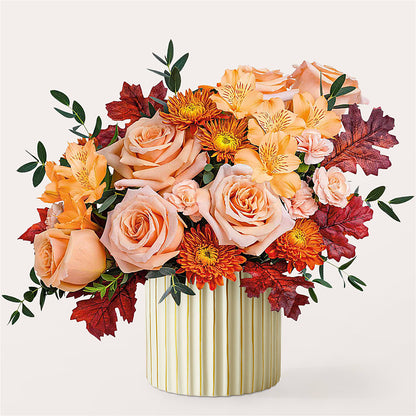 Spiced Latte Bouquet with Ivory Vase –  Wilderness Treasures, Pickford MI