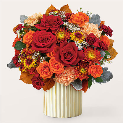 Merlot Bouquet with Ivory Vase –  Wilderness Treasures, Pickford MI