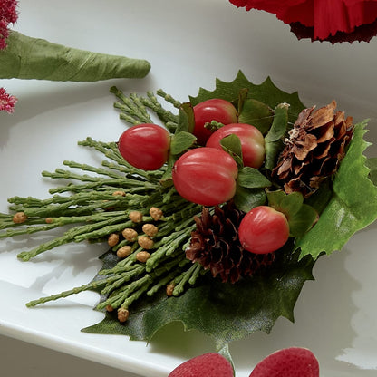 Red Berry Boutonniere –  Wilderness Treasures, Pickford MI